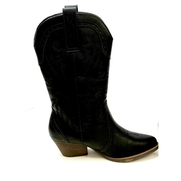 Sugar Women's Tammy Western Cowboy Boots Size 8 M Black NWT AND BOX - Picture 5 of 8